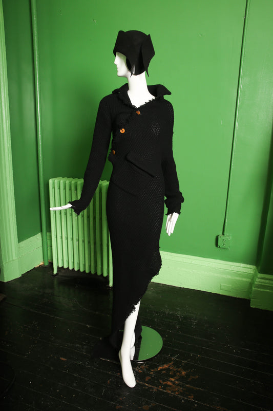 Comme des Garcons Twisted Knit Dress FW 84