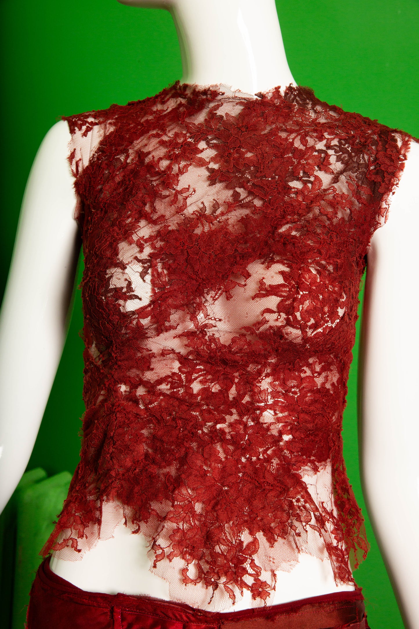 Sarah McCormack Lace Top in Red
