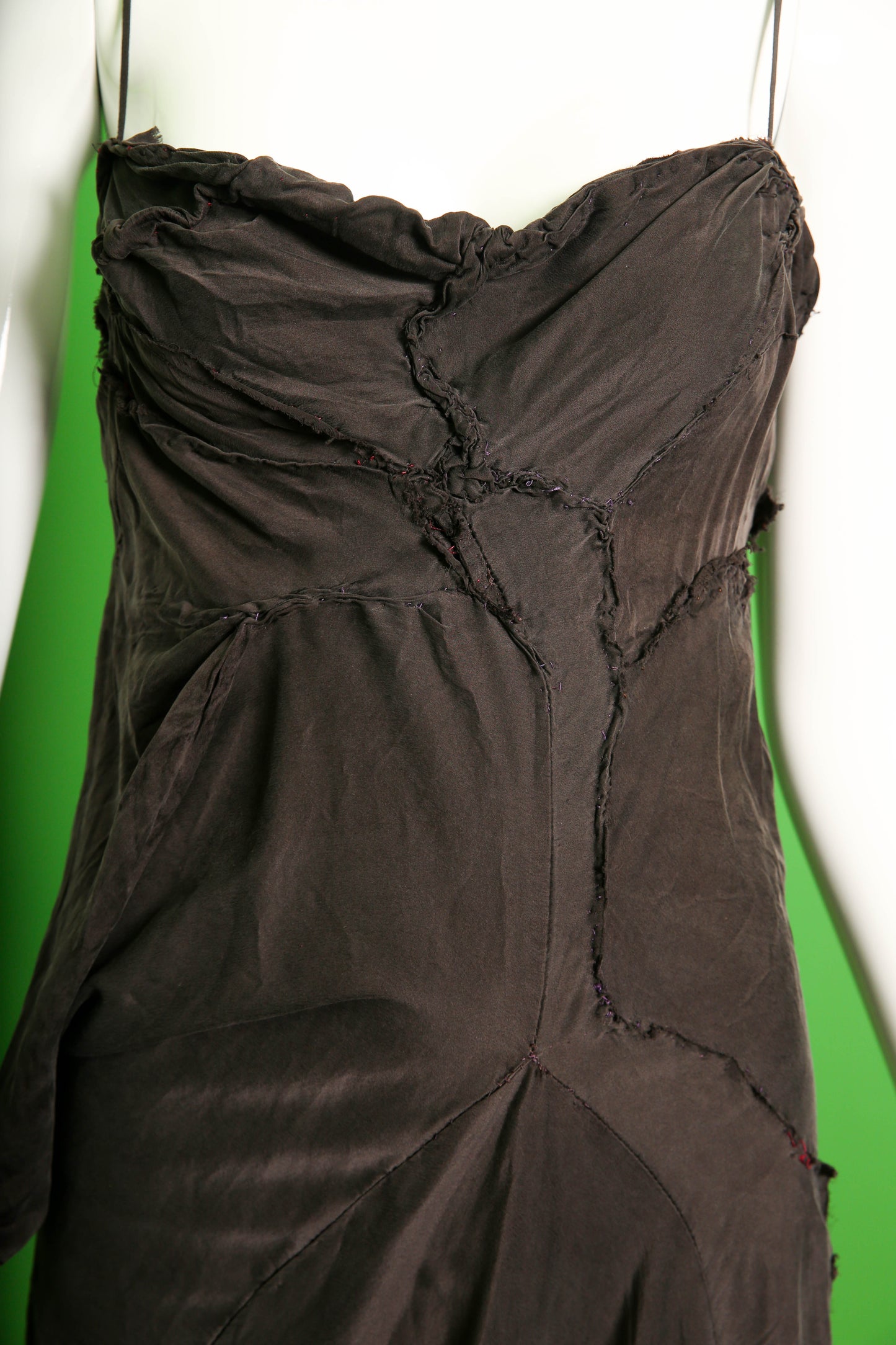 Sarah McCormack Ruched Side Twist Silk Dress